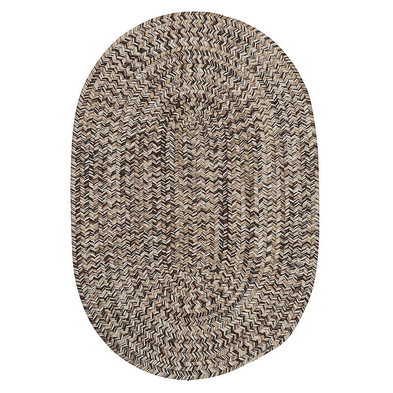 Colonial Mills Carrington Tweed Indoor Outdoor Rug, Brown, 7X10 Ft