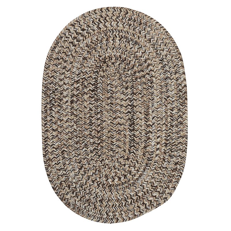 Colonial Mills Carrington Tweed Indoor Outdoor Rug, Brown, 7Ft Rnd