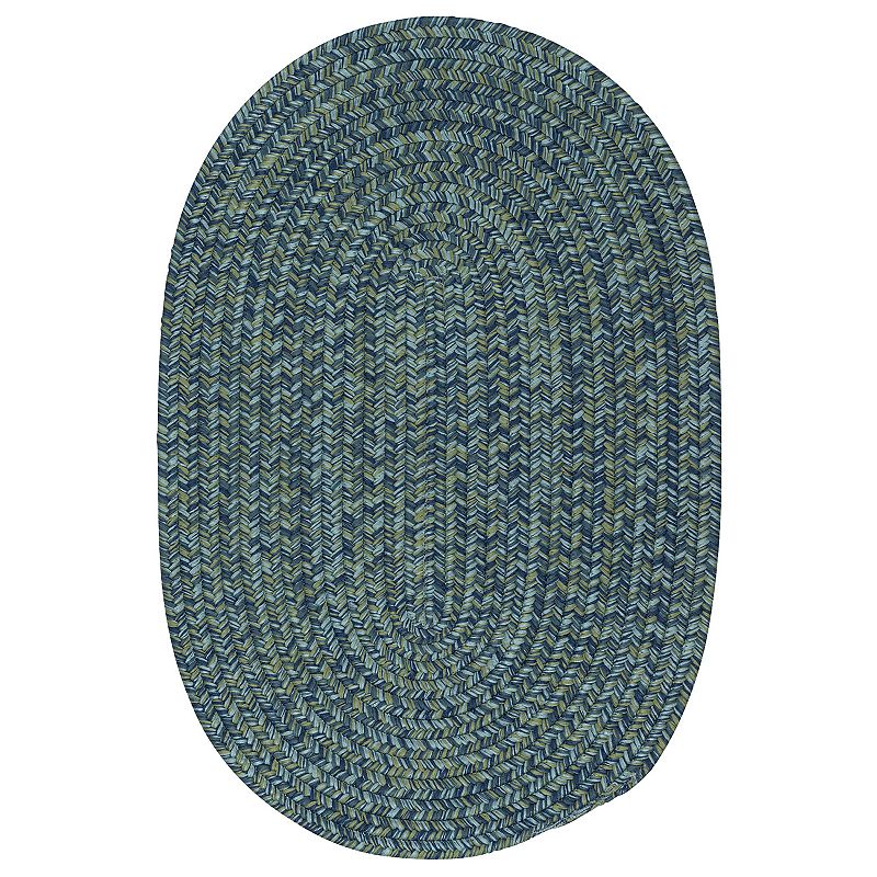 Colonial Mills Carrington Tweed Indoor Outdoor Rug, Blue, 7X9 Ft