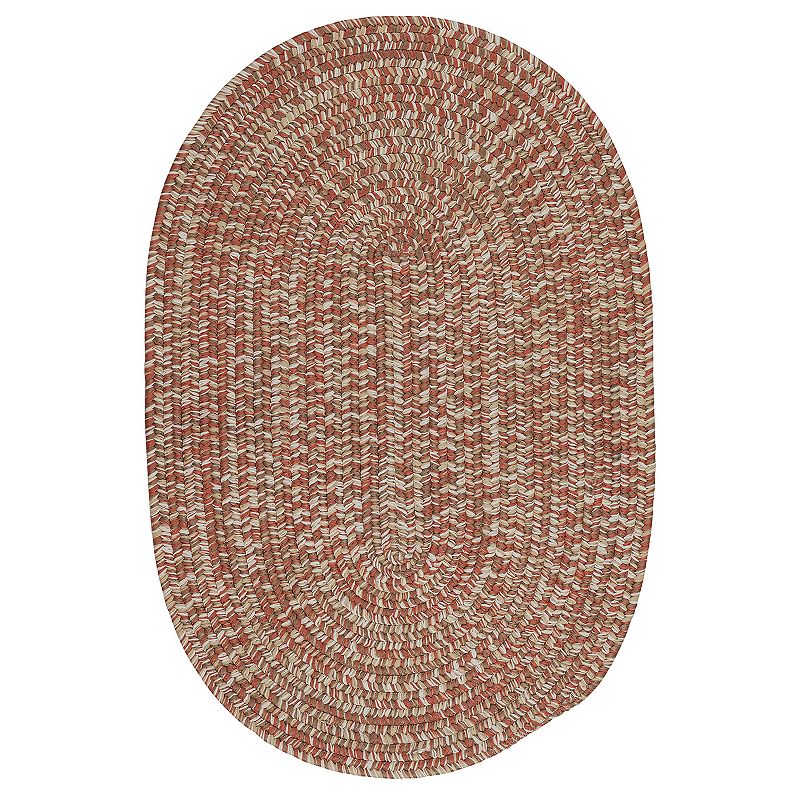 Colonial Mills Carrington Tweed Indoor Outdoor Rug, Red, 7X10 Ft