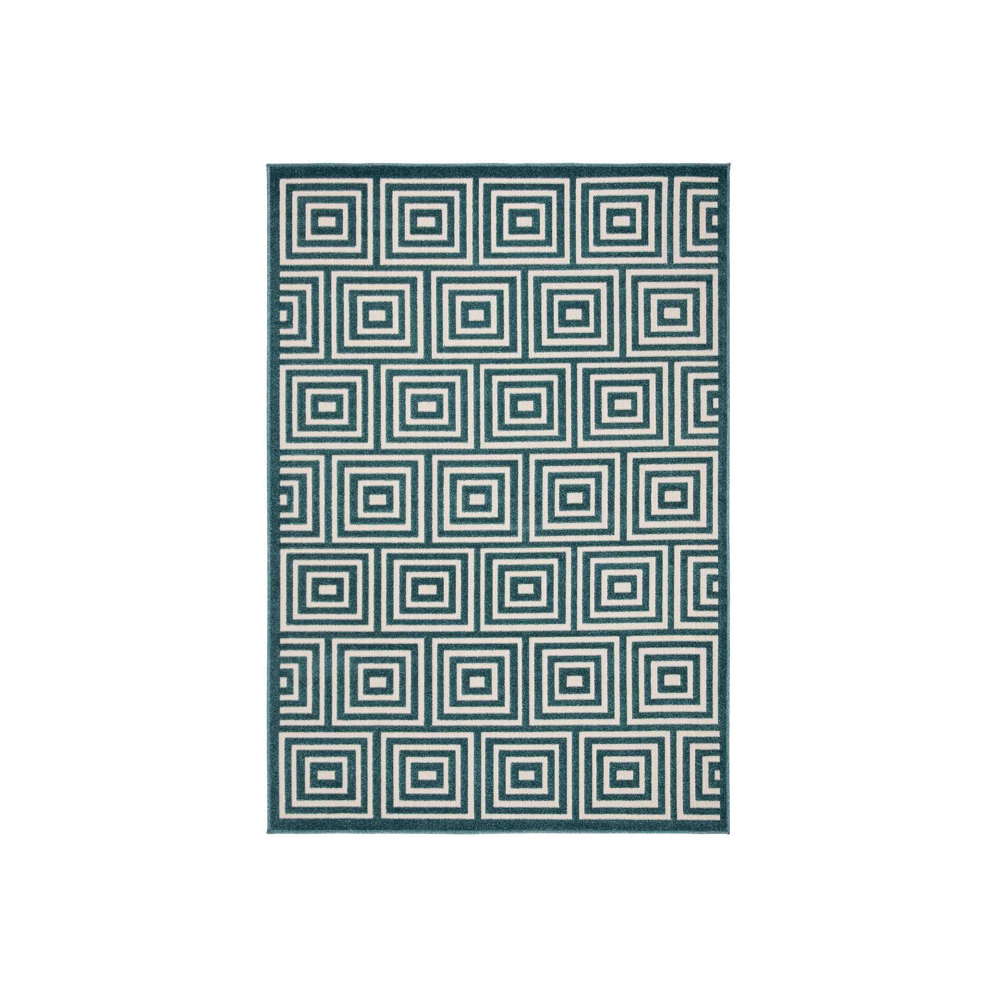 Safavieh Cottage Hope Indoor Outdoor Rug, Cream Turquoise