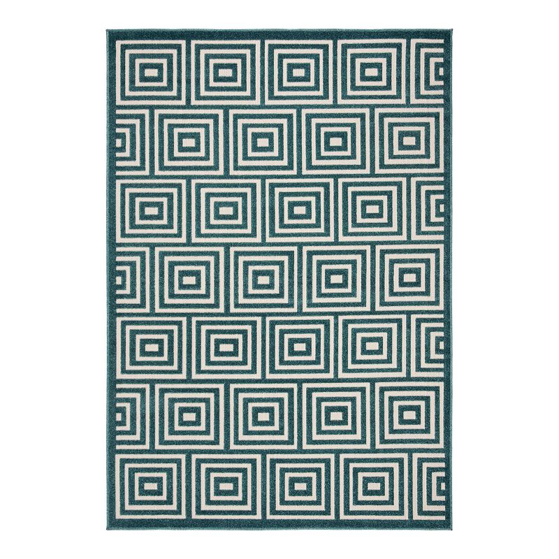 Safavieh Cottage Hope Indoor Outdoor Rug, Multicolor, 6Ft Rnd