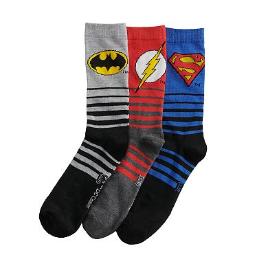 Men's 3-pack DC Comics Crew Socks