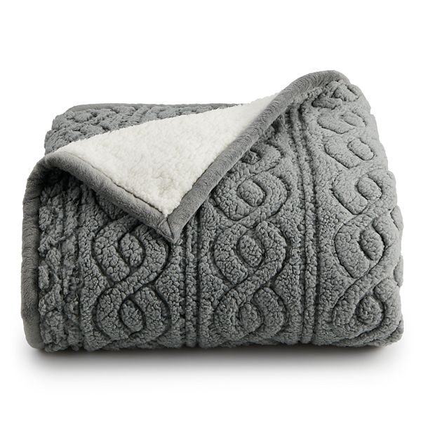 Cuddl duds best sale plush sherpa throw