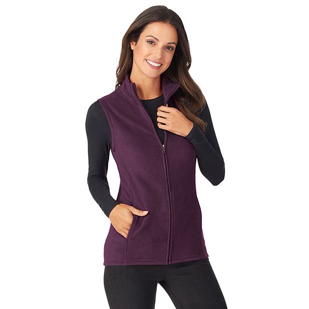 Women s Cuddl Duds Fleece Wear Stretch Vest