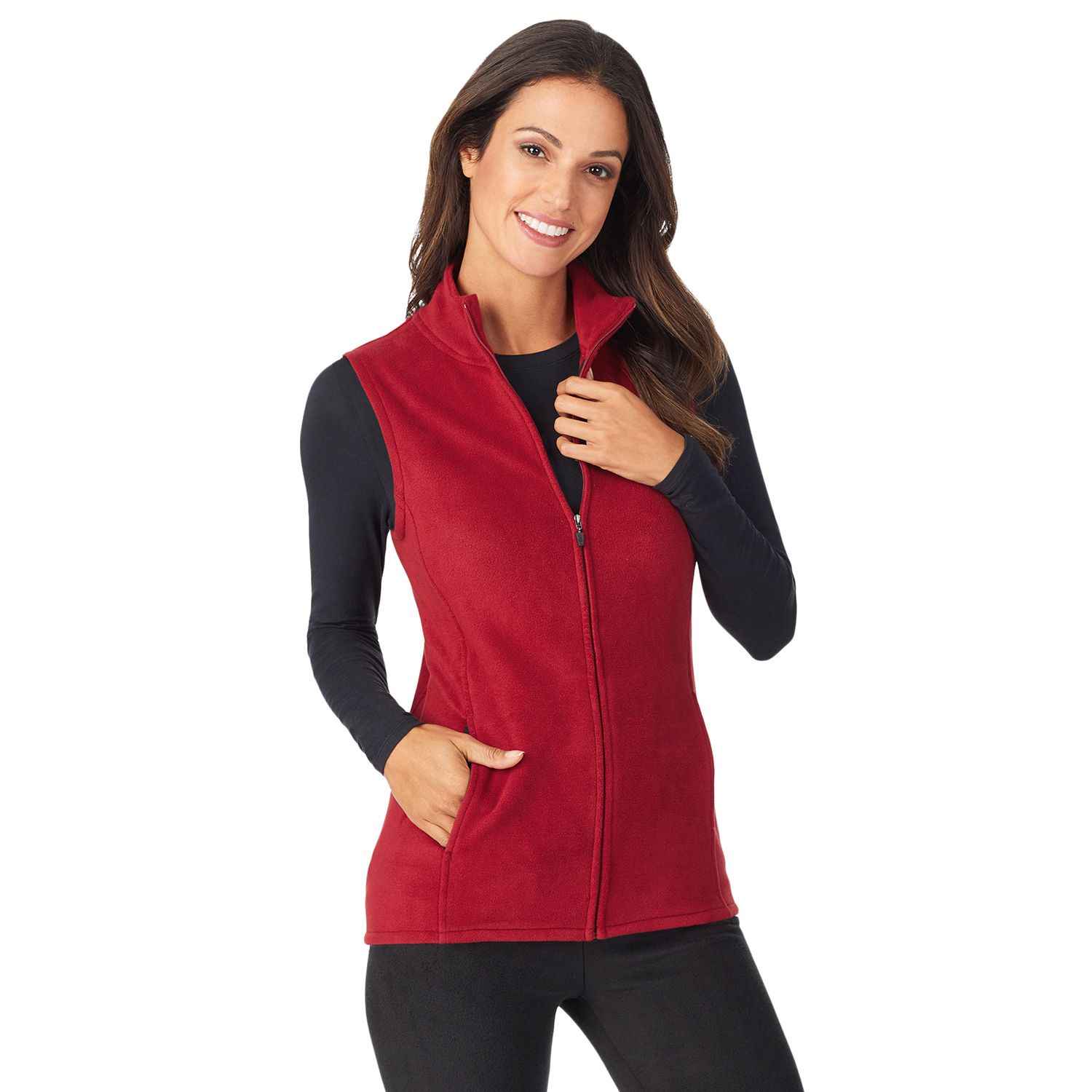 fleece women's vest