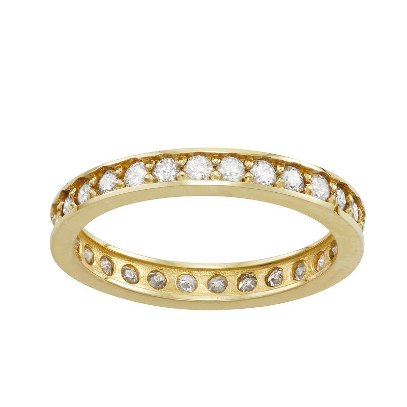 49614467 10k Gold Diamond Eternity Ring, Womens, Size: 5, Y sku 49614467