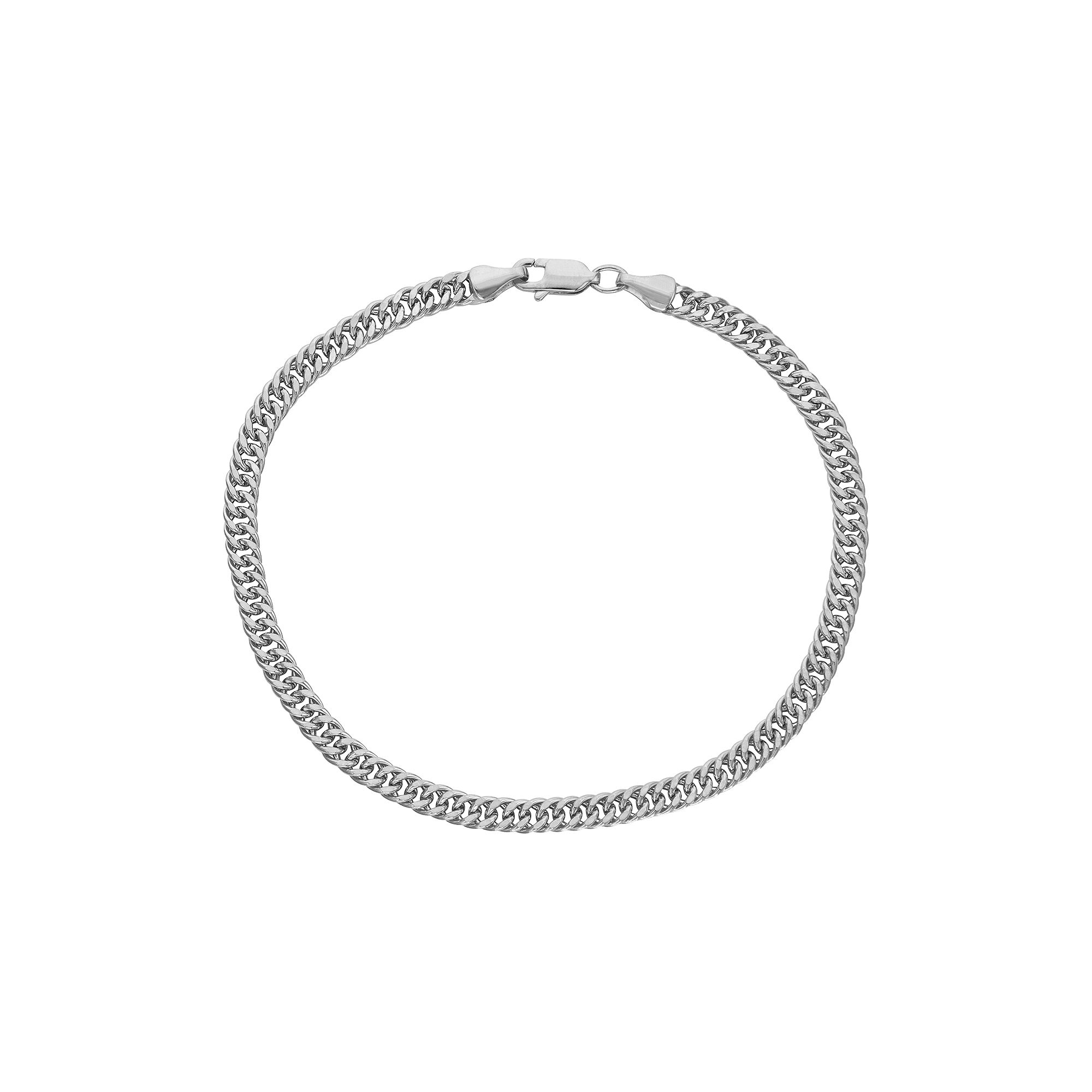 Jordan Blue Mens 14k Gold Miami Cuban Curb Bracelet, Size: 8.5, 14k Whg