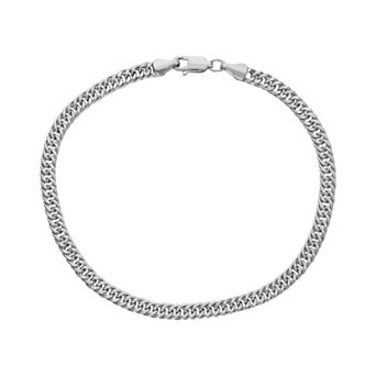 Jordan Blue Men's 14k Gold Miami Cuban Curb Bracelet