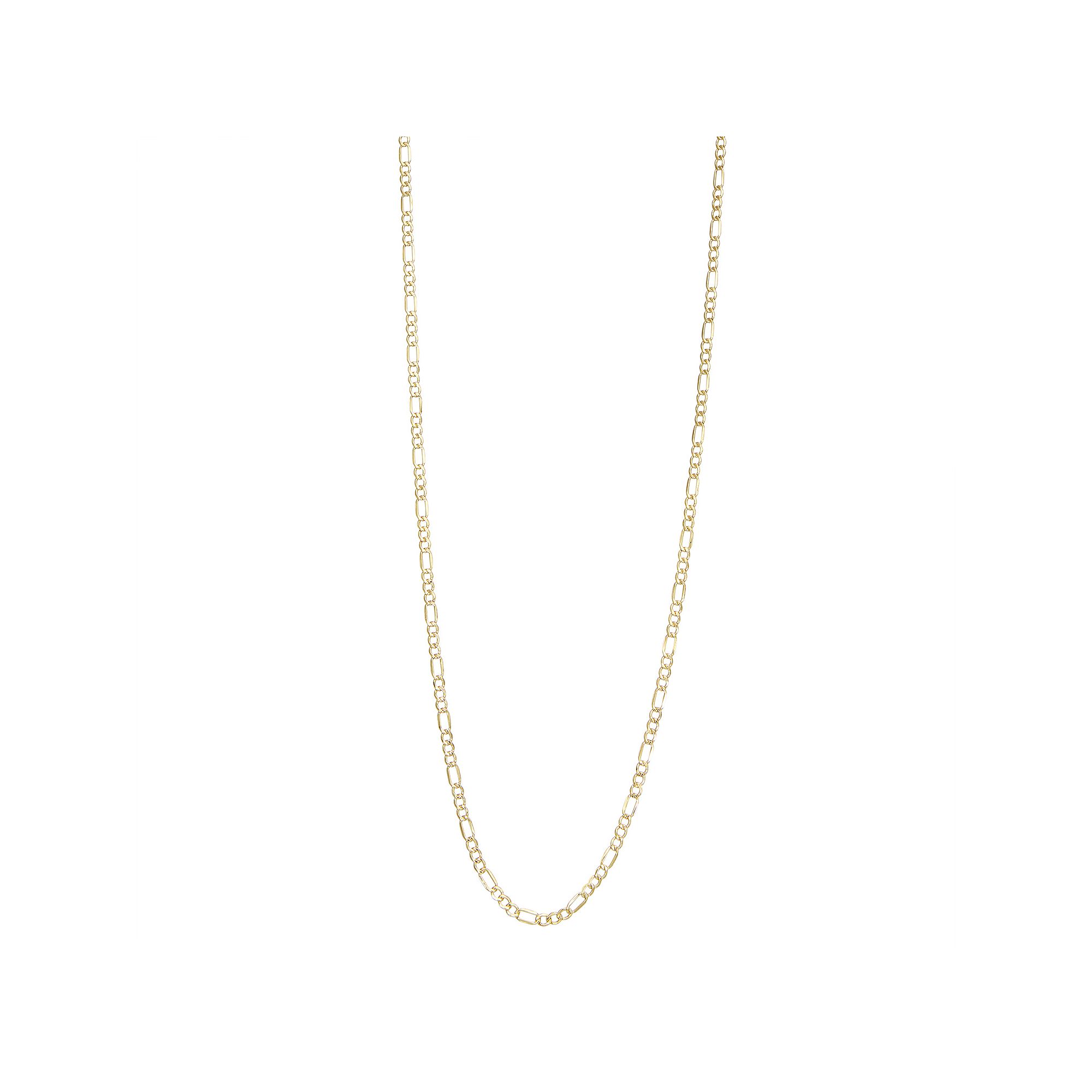Jordan Blue 14k Gold 2.8 mm Figaro Chain Necklace, Womens, Size: 18