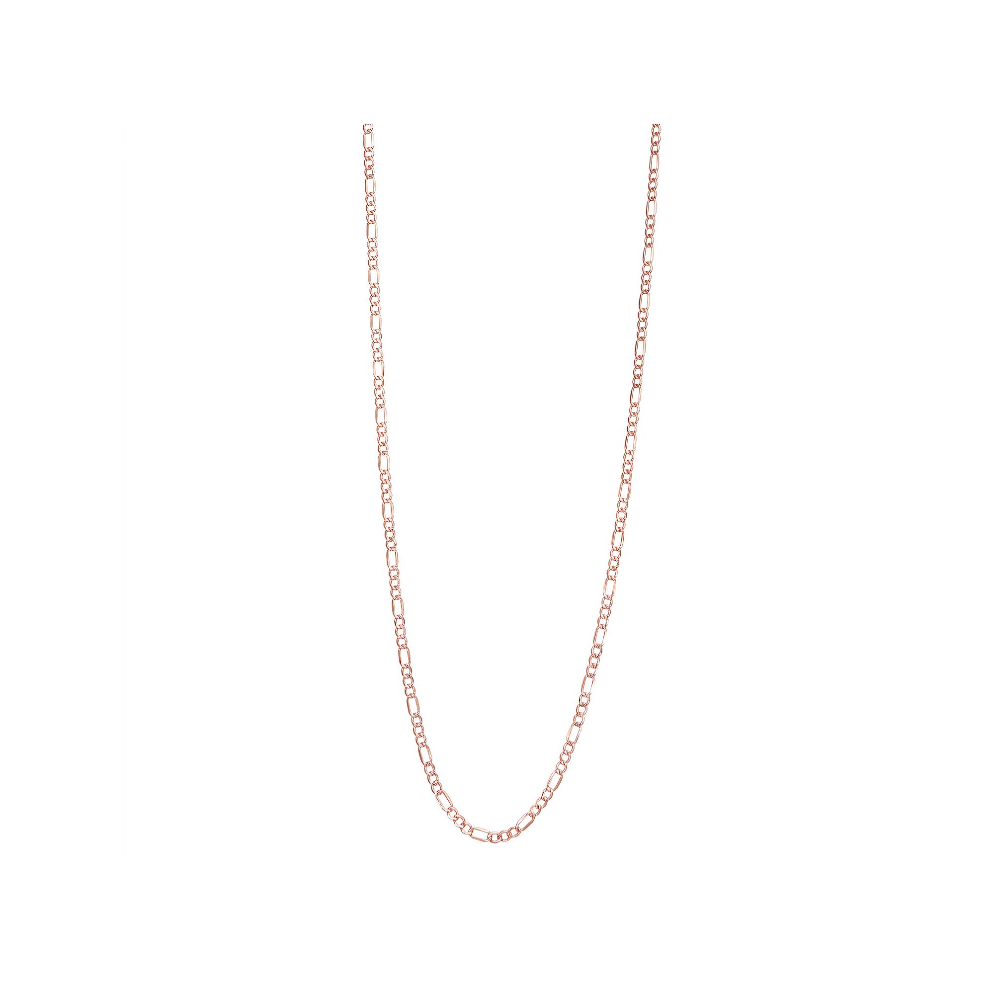 Jordan Blue 14k Gold 2.8 mm Figaro Chain Necklace, Womens, Size: 24, 14