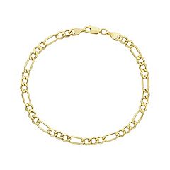 Mens Unbranded Men's 14K Gold over Brass Miami Cuban Chain Bracelet