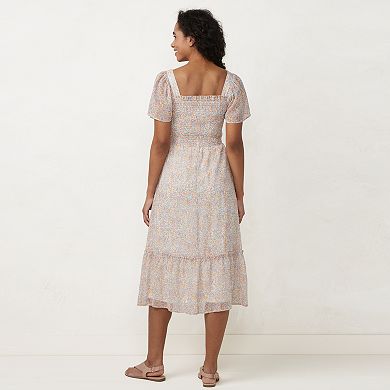 Women's LC Lauren Conrad Smocked Flutter Dress