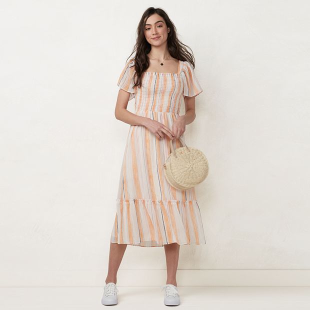Women's LC Lauren Conrad Smocked Flutter Dress