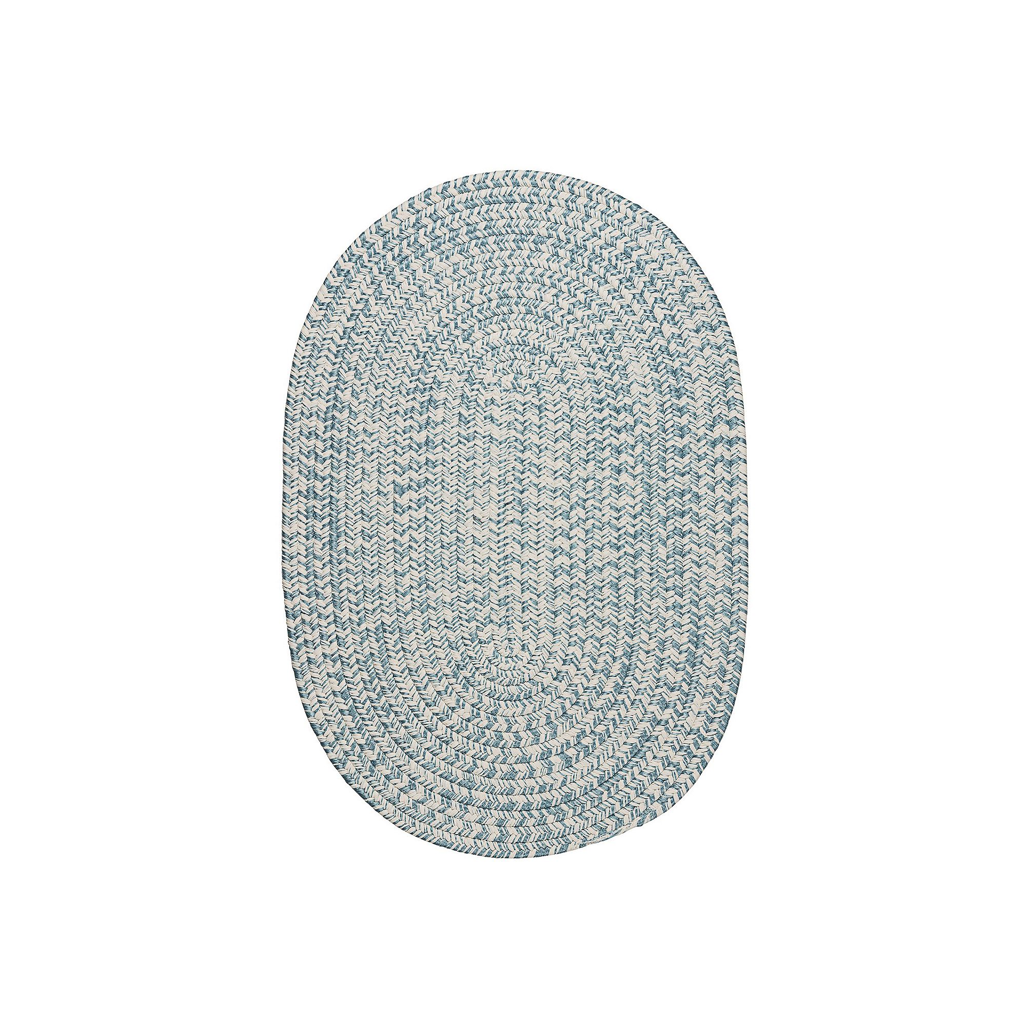Colonial Mills Howell Tweed Reversible Indoor Outdoor Rug, Federal Blue