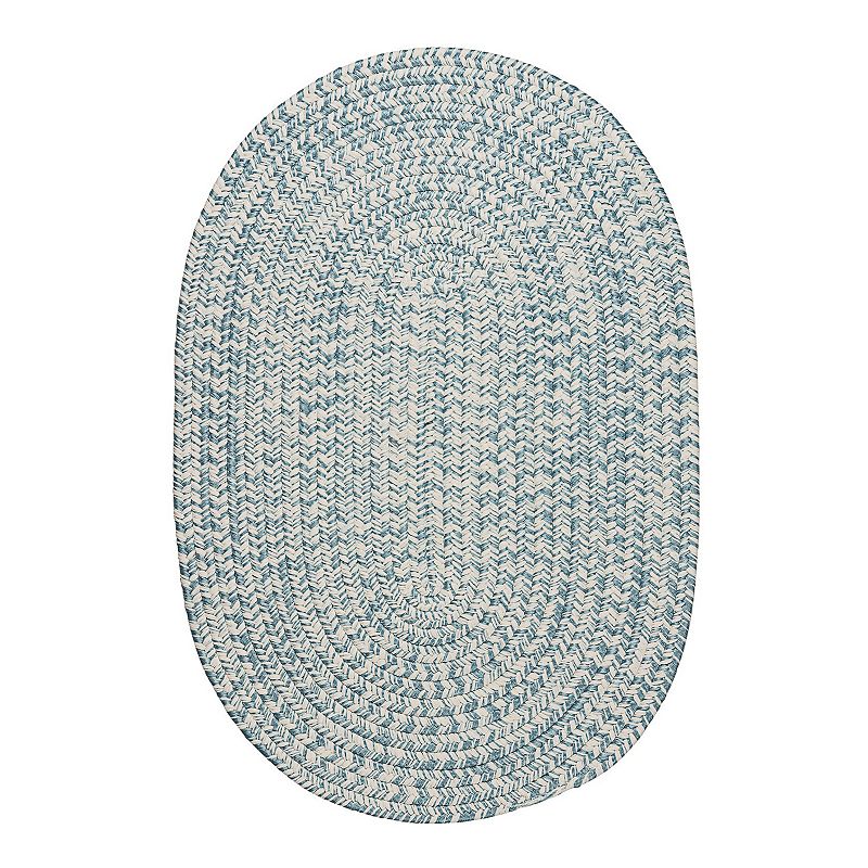 Colonial Mills Howell Tweed Reversible Indoor Outdoor Rug, Blue, 8X11 Ft