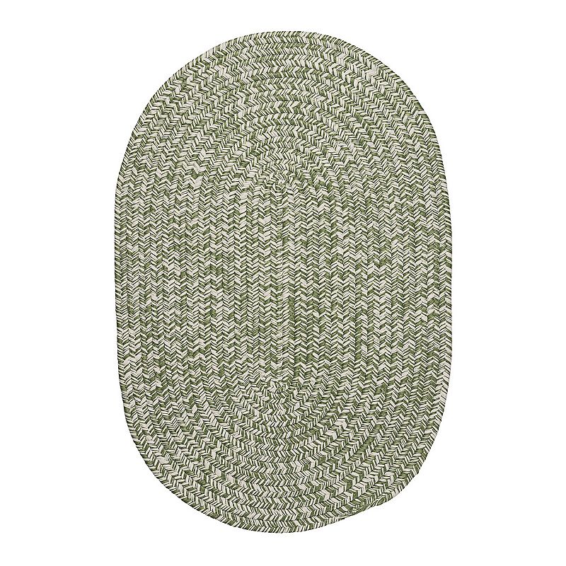Colonial Mills Howell Tweed Reversible Indoor Outdoor Rug, Green, 8X11 Ft