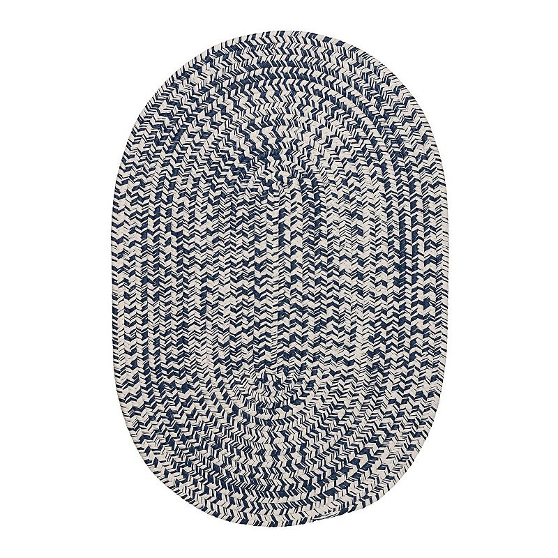 Colonial Mills Howell Tweed Reversible Indoor Outdoor Rug, Blue, 5X8 Ft