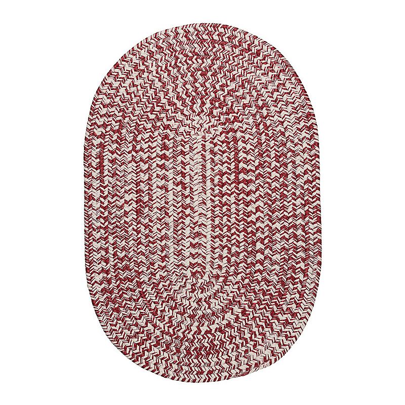 Colonial Mills Howell Tweed Reversible Indoor Outdoor Rug, Red, 8X11 Ft