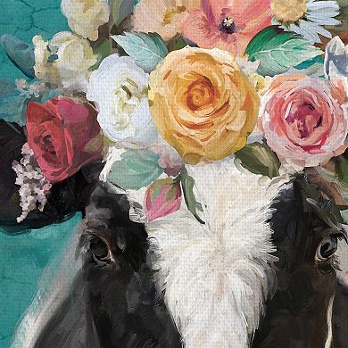 Masterpiece Fancy Cows II Canvas Wall Art