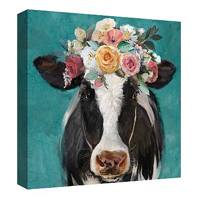 Fine Art Canvas Fancy Cows II Canvas Wall Art