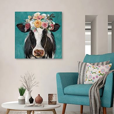 Masterpiece Fancy Cows II Canvas Wall Art