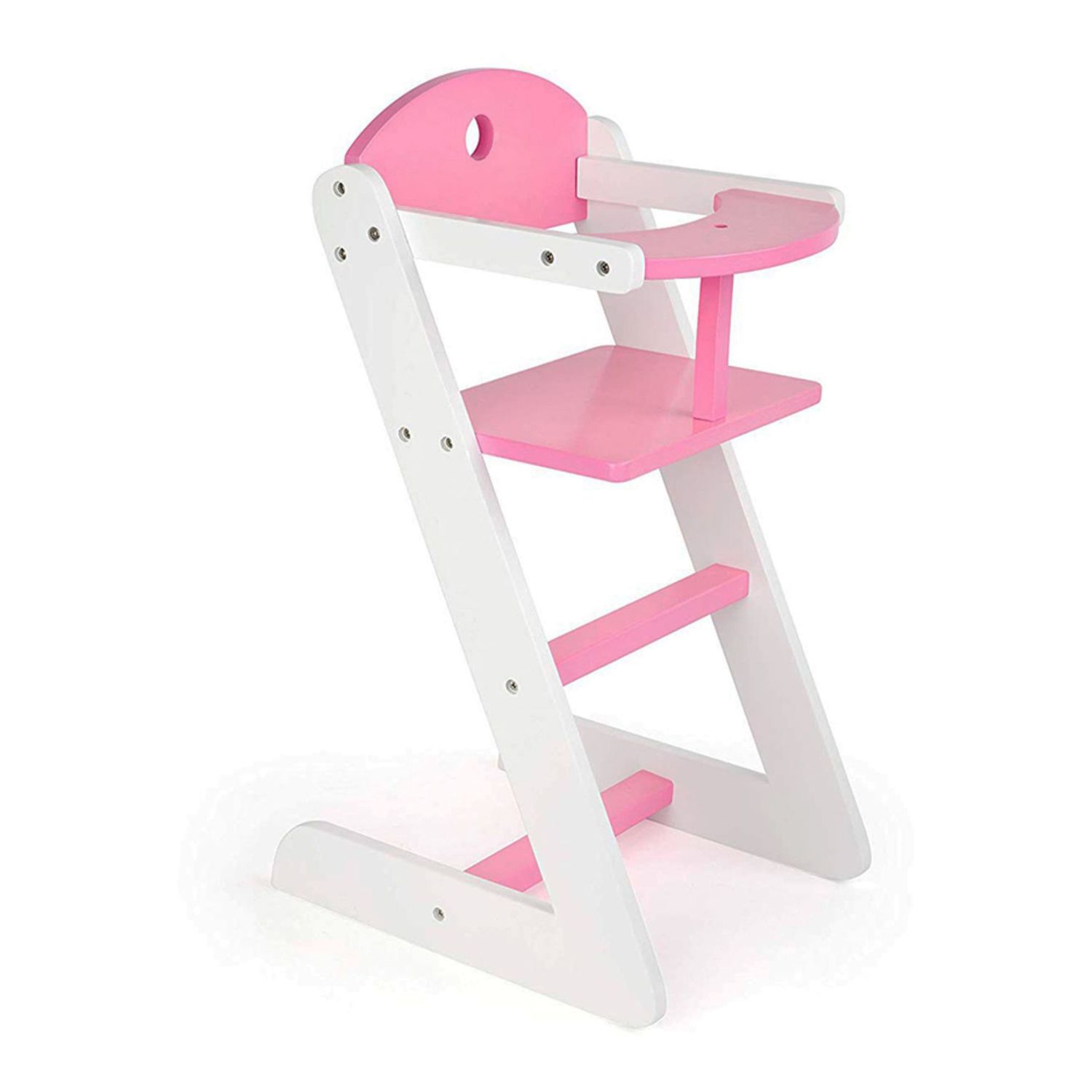 wooden baby doll high chair