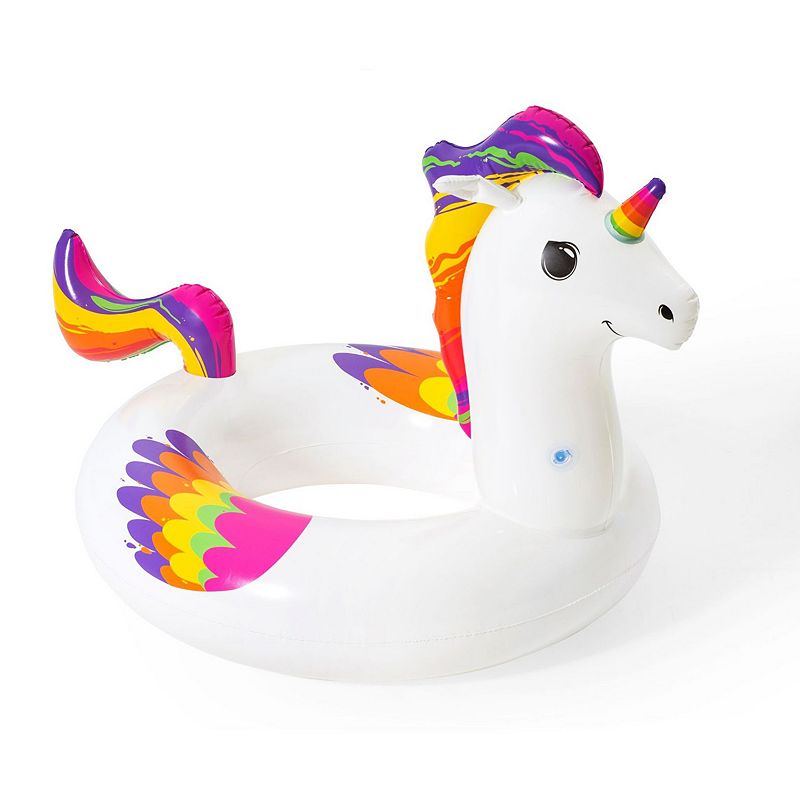 Bestway H2OGO! Fantasy Unicorn Swim Tube Pool Float, Multicolor