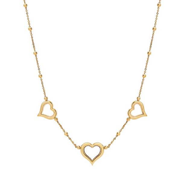 Kohls gold clearance heart necklace