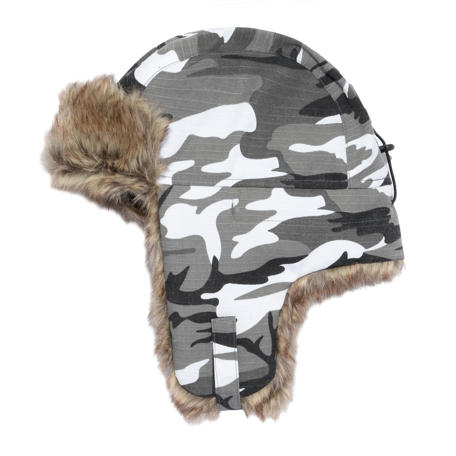 camo fur hat