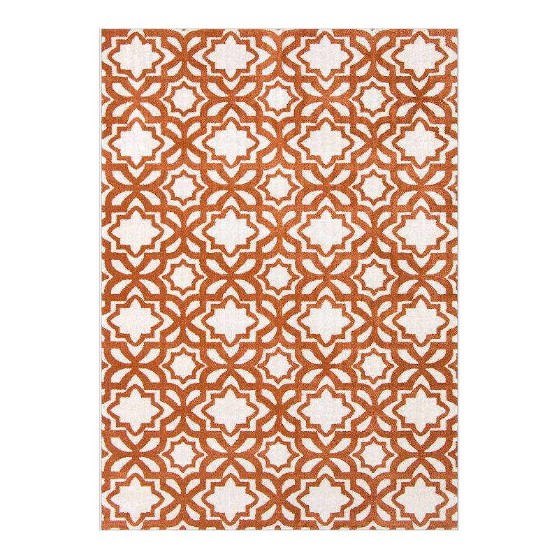 Chelsea Star Trellis Area Rug, Red, 7.5X10 Ft