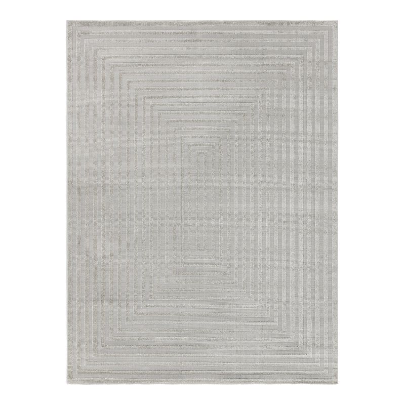 Sabrina Soto Prescott Outdoor Rug, Grey, 8Ft Rnd