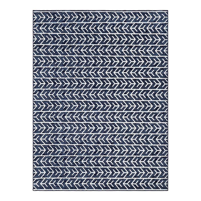 Sabrina Soto Aston Outdoor Rug, Blue, 9X12 Ft