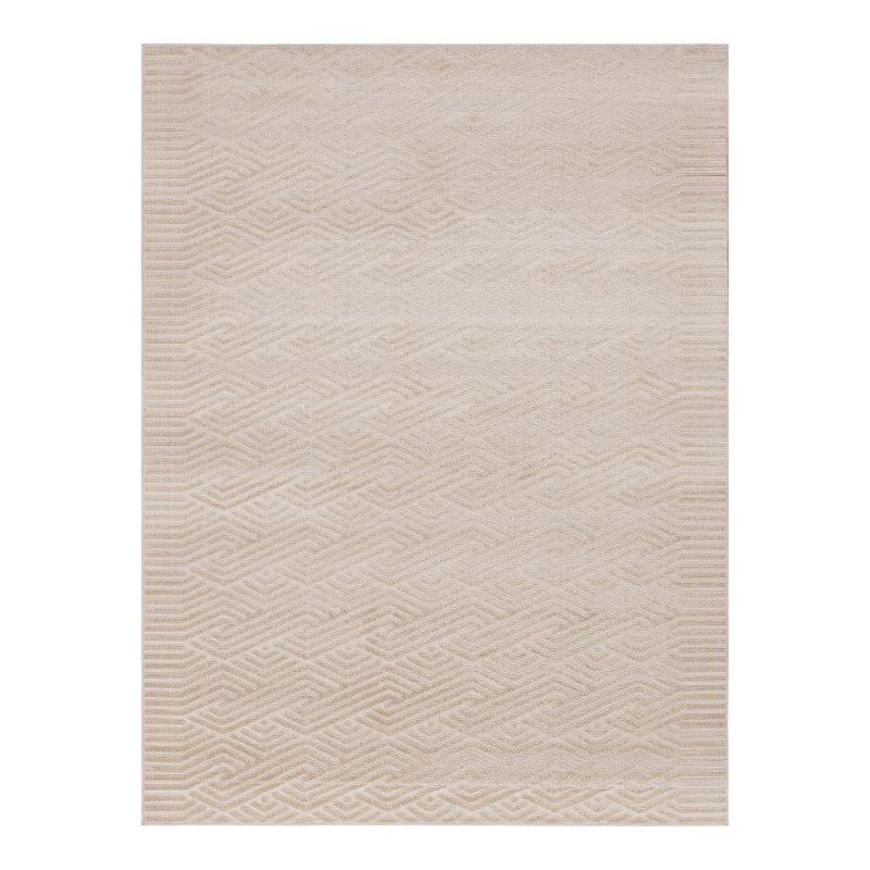 Sabrina Soto Hudson Outdoor Rug, Beig/Green, 9X12 Ft