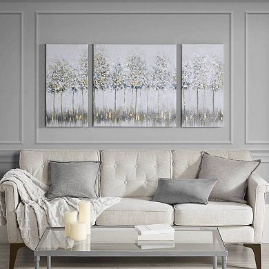 Madison Park Blue Midst Forest Canvas Wall Art 3-piece Set