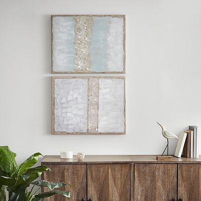 速達発送★Madison Park★Radiant Flatland キャンバス2枚セット Madison Park Radiant Flatland Glitter Canvas Wall Art 2