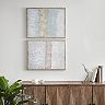 Madison Park Radiant Flatland Glitter Canvas Wall Art 2-piece Set