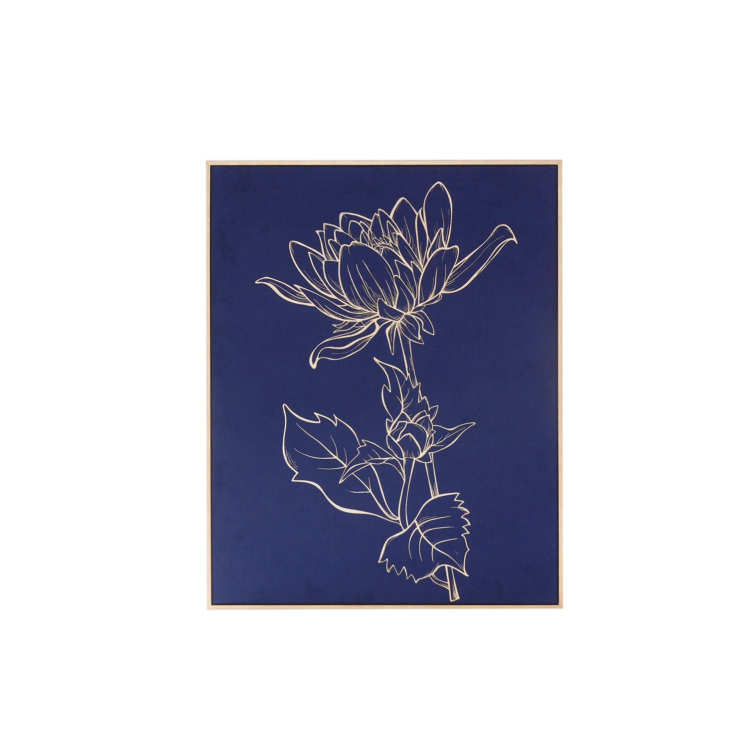 Madison Park Lotus Framed Canvas Wall Art