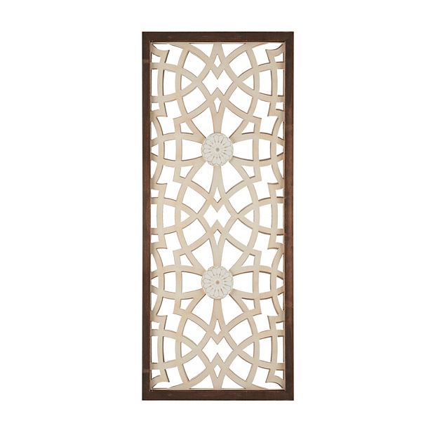 Madison Park Damask Carved Farmhouse Wall Decor