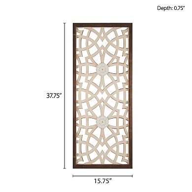 Madison Park Damask Carved Wall Decor