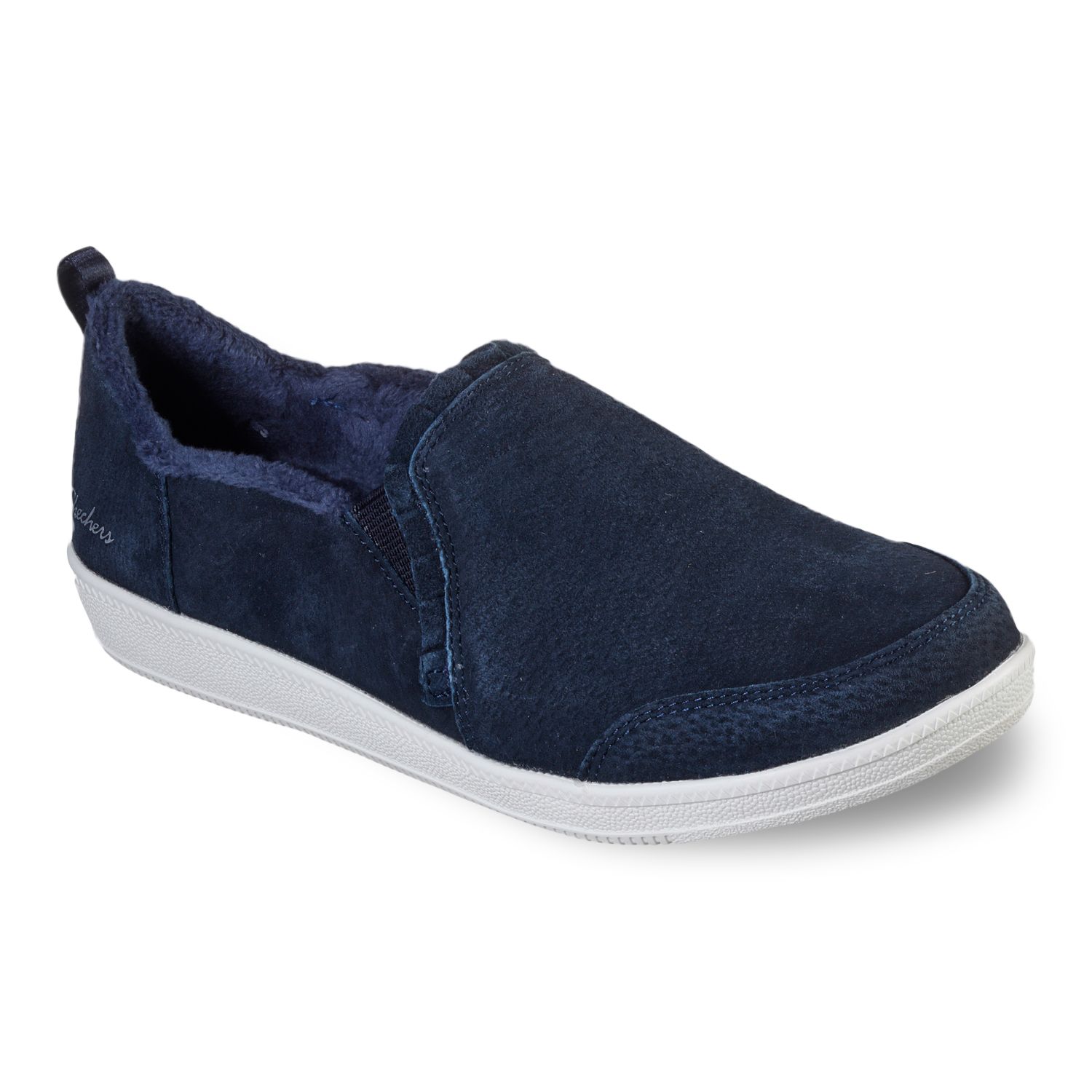 womens navy blue slip on shoes