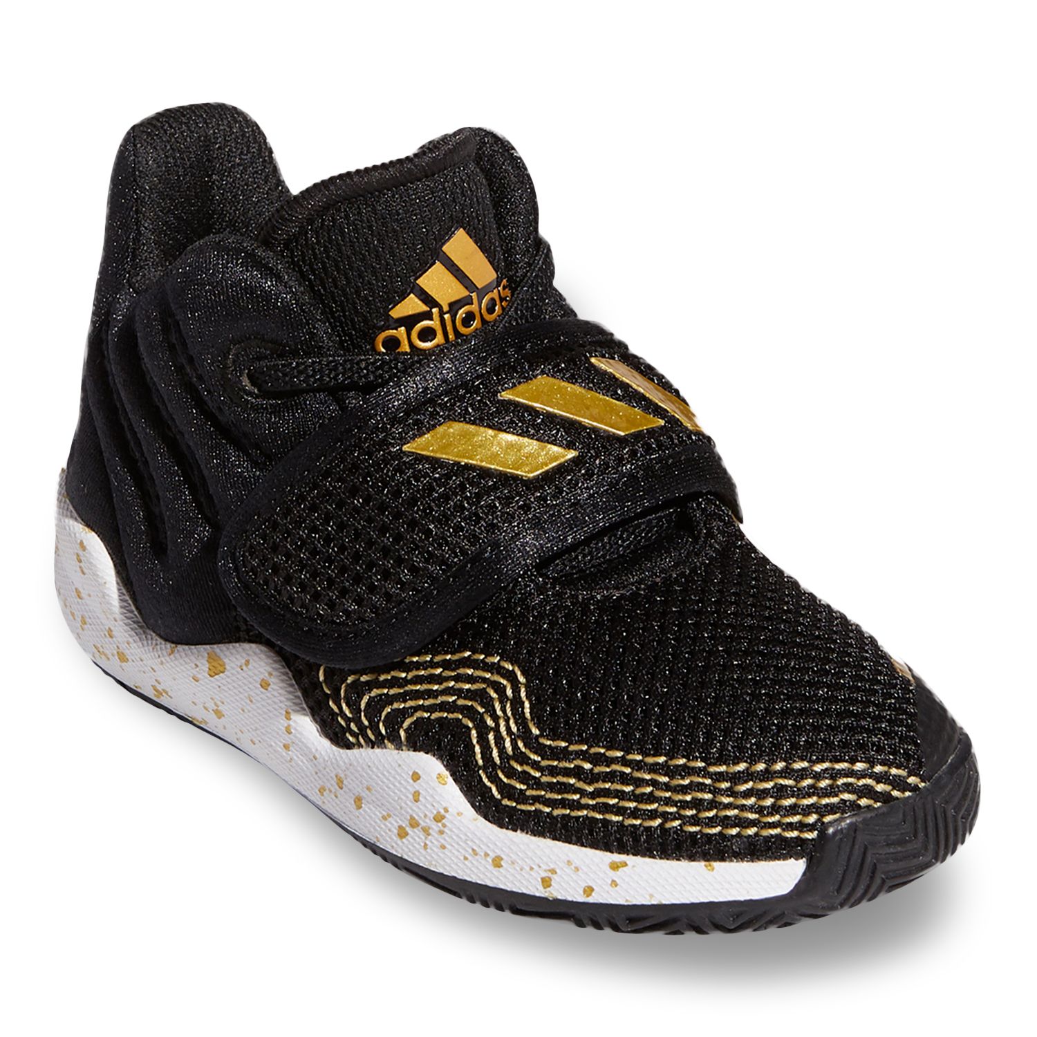 black and gold youth basketball shoes