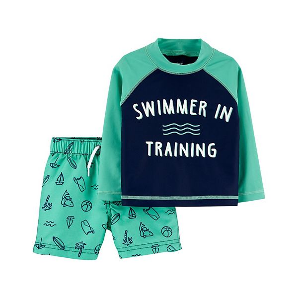 Independent Rashguard Swim Set 6 Months Carters Baby Boys Mr 