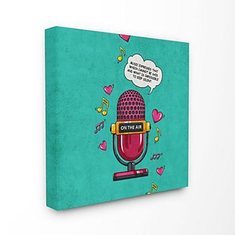 Stupell Home Decor Music Expresses Canvas Wall Art