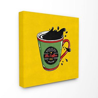 Stupell Home Decor Coffee Has Spoken Canvas Wall Art