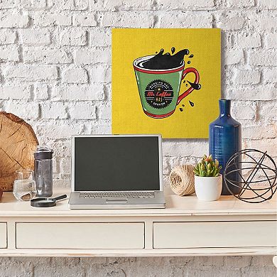 Stupell Home Decor Coffee Has Spoken Canvas Wall Art