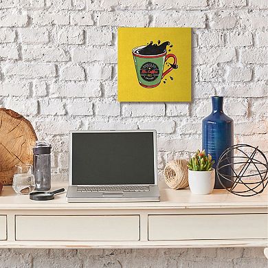 Stupell Home Decor Coffee Has Spoken Canvas Wall Art