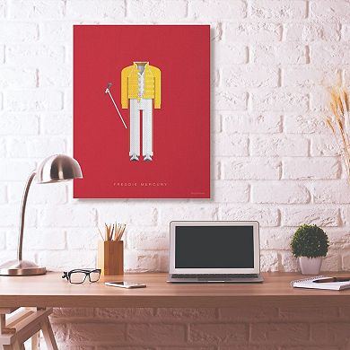 Stupell Home Decor Freddie Mercury Canvas Wall Art