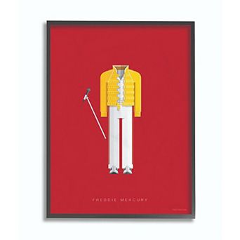 Stupell Home Decor Freddie Mercury Framed Wall Art