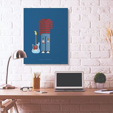 Stupell Home Decor Kurt Cobain Canvas Wall Art